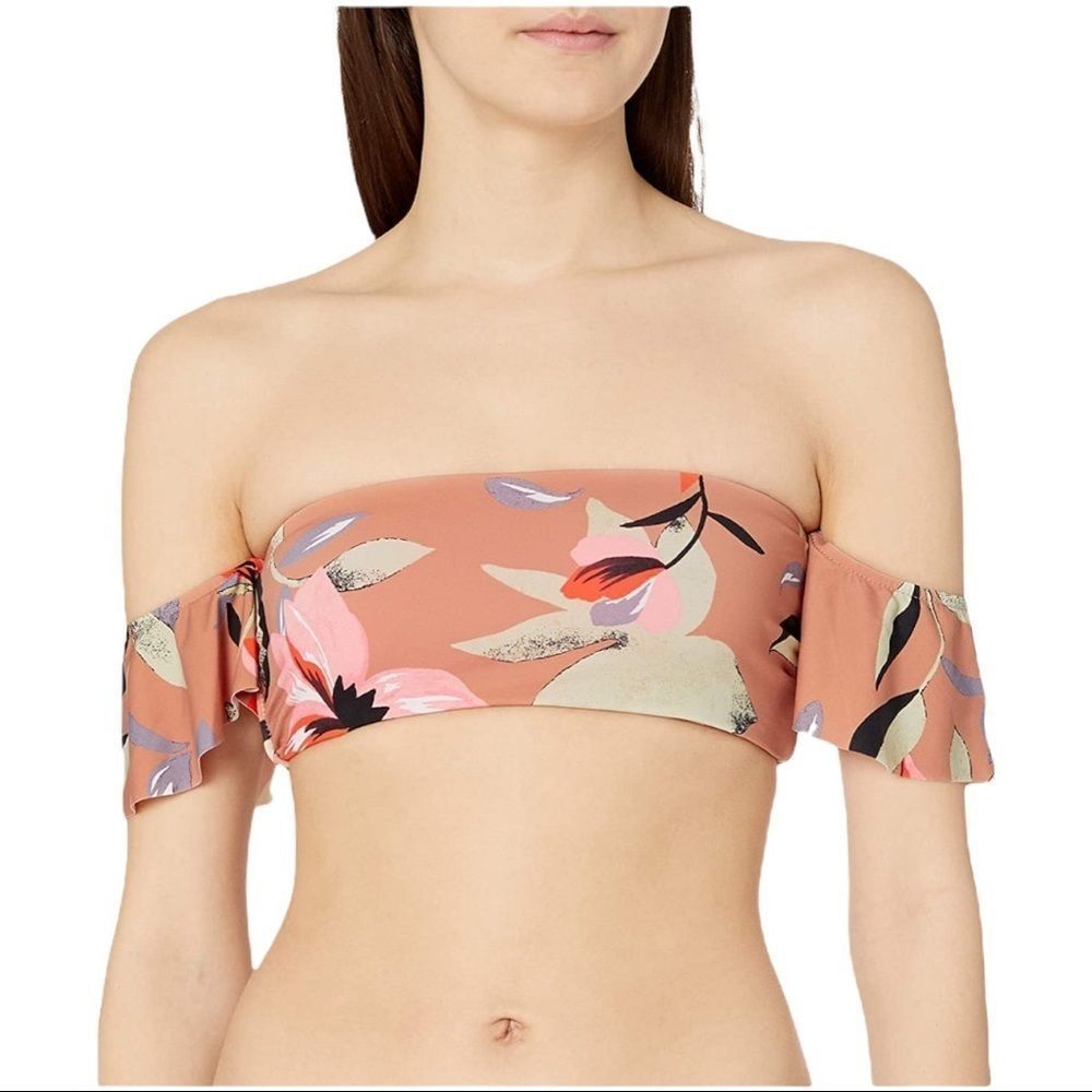 The Bikini Lab Ruffle Bandeau Bikini Top - Picture 2 of 6